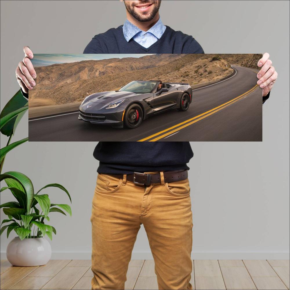 Cuadro grande 30x80cm 2014 Chevrolet Corvette Stingray Convertible 004 1 Chevrolet