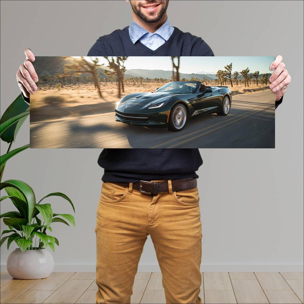 Cuadro grande 30x80cm 2014 Chevrolet Corvette Stingray Convertible 009 1 Chevrolet