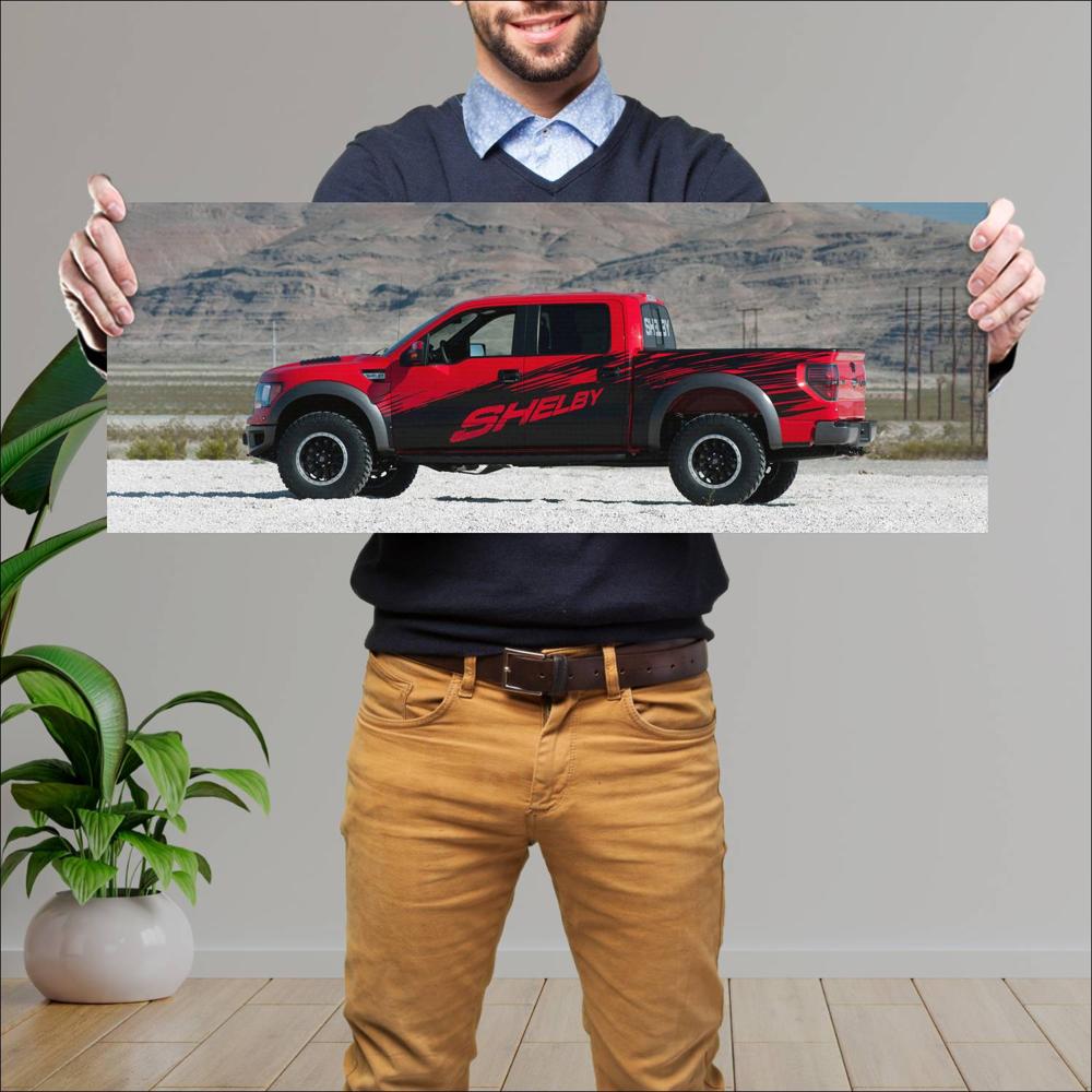 Cuadro grande 30x80cm 2015 Shelby Raptor 002 Shelby