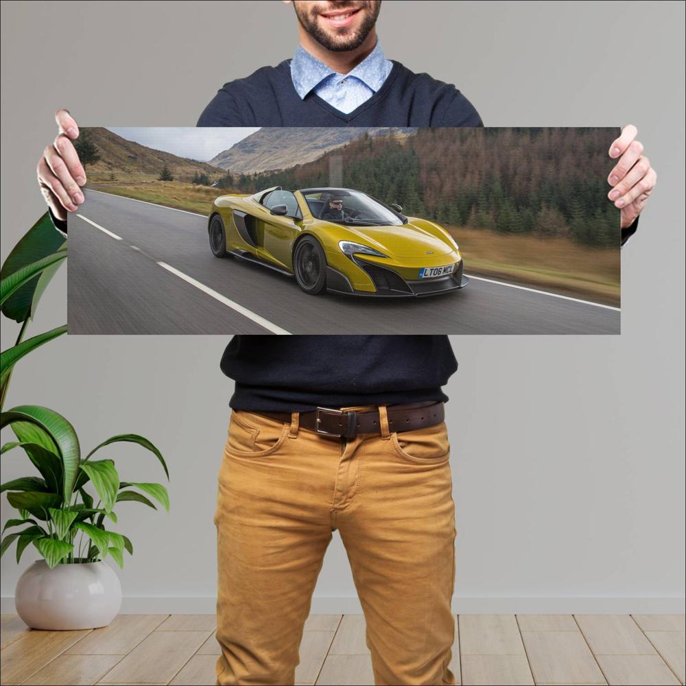 Cuadro grande 30x80cm 2017 McLaren 675LT Spider 006 McLaren