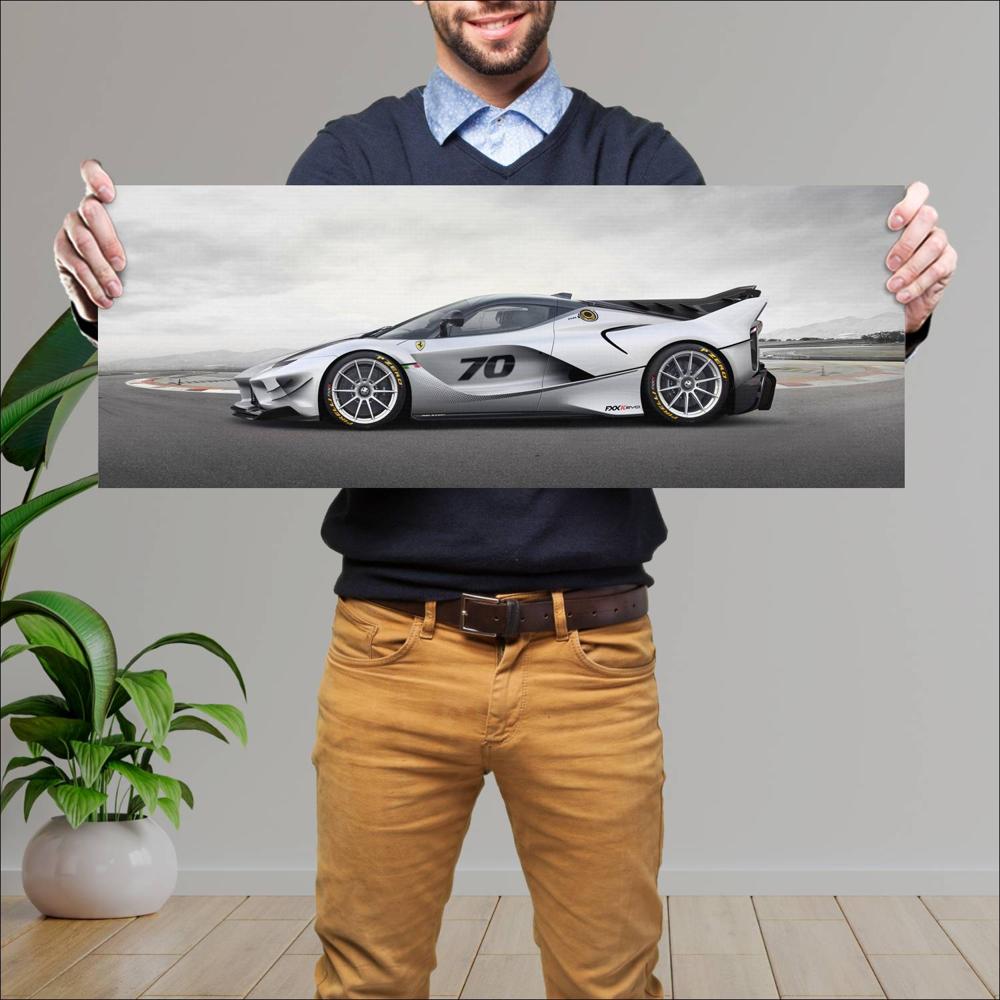Cuadro grande 30x80cm 2018 Ferrari FXX K Evo 003 Ferrari