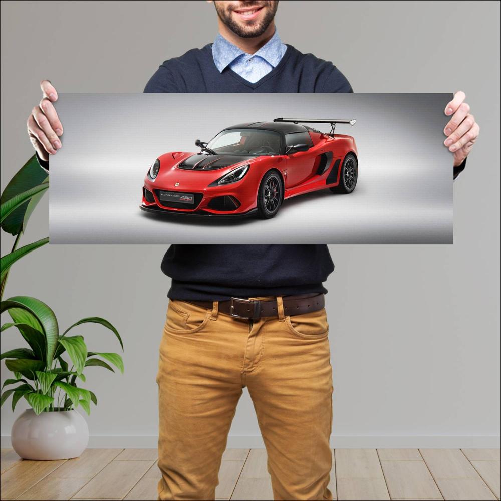Cuadro grande 30x80cm 2018 Lotus Exige Cup 430 003 Lotus