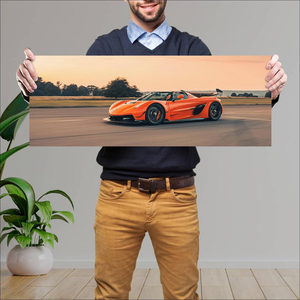 Cuadro grande 30x80cm 2020 Koenigsegg Jesko 007 Koenigsegg