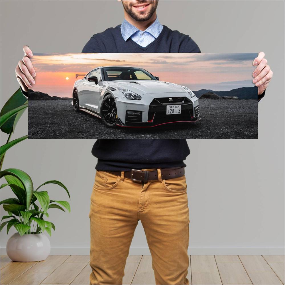 Cuadro grande 30x80cm 2020 Nissan GT R Nismo 007 Nissan