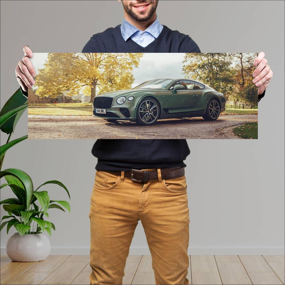 Cuadro grande 30x80cm 2021 Bentley Continental GT V8 004 Bentley