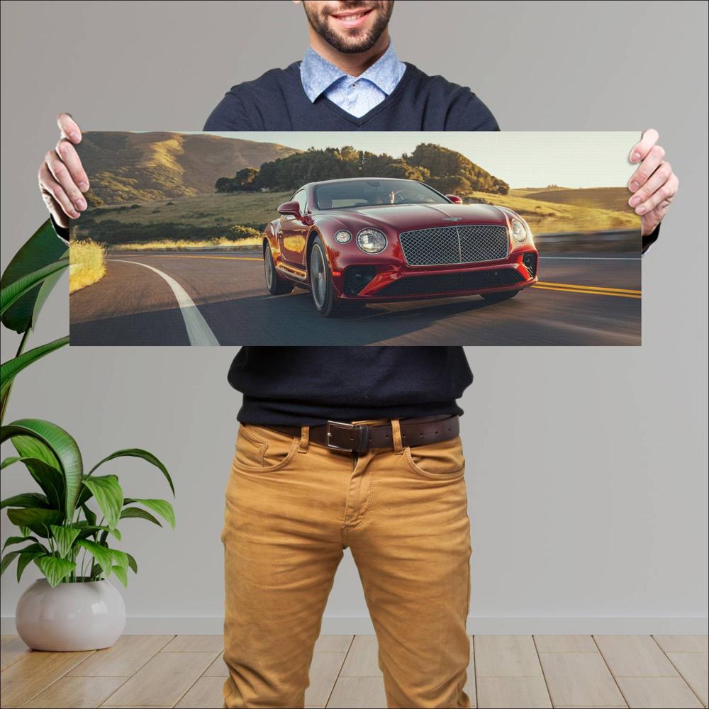 Cuadro grande 30x80cm 2021 Bentley Continental GT V8 006 Bentley