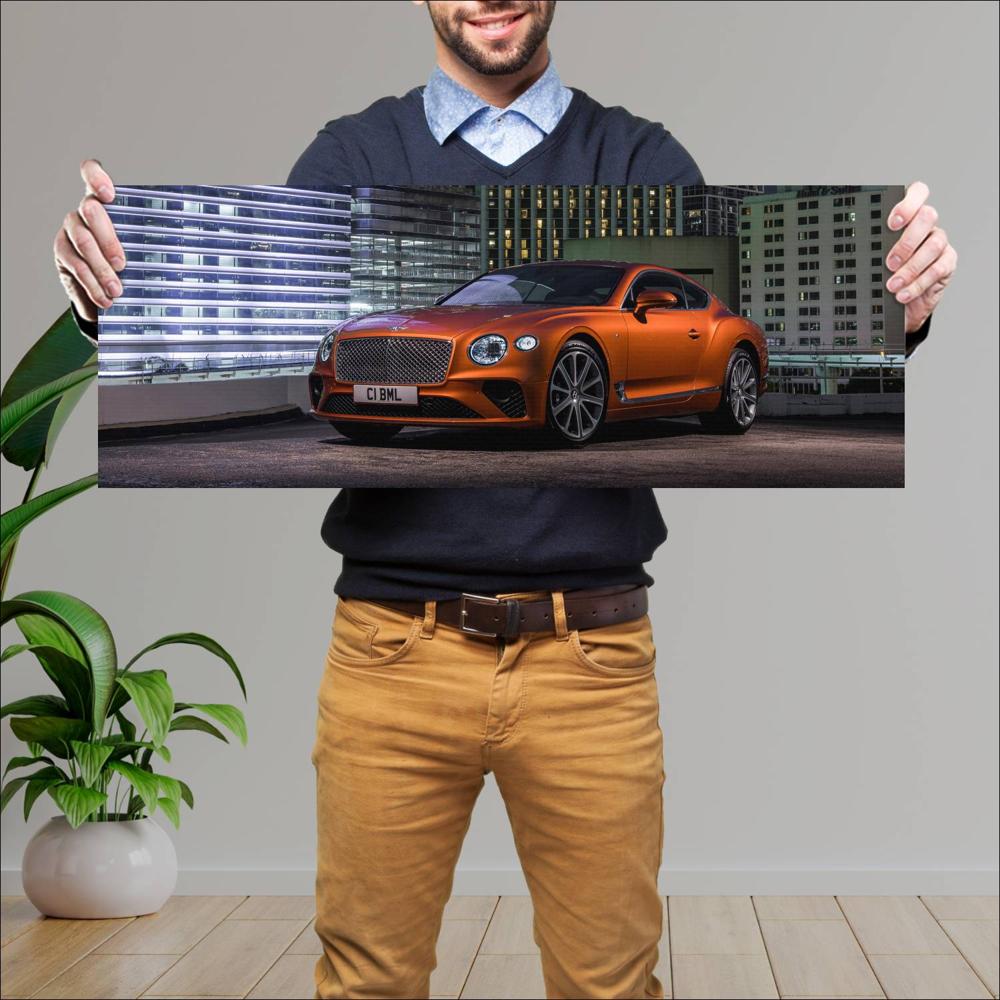 Cuadro grande 30x80cm 2021 Bentley Continental GT V8 007 Bentley
