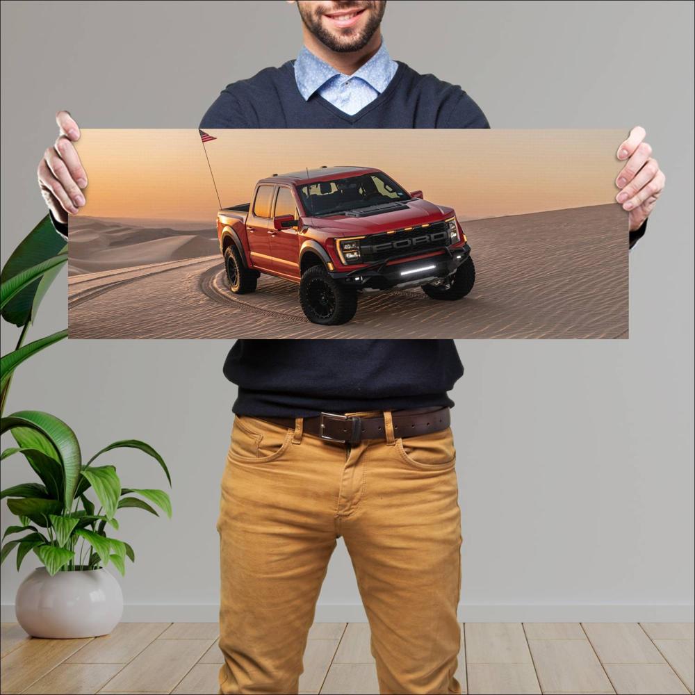 Cuadro grande 30x80cm 2021 Hennessey VelociRaptor 600 005 Hennessey