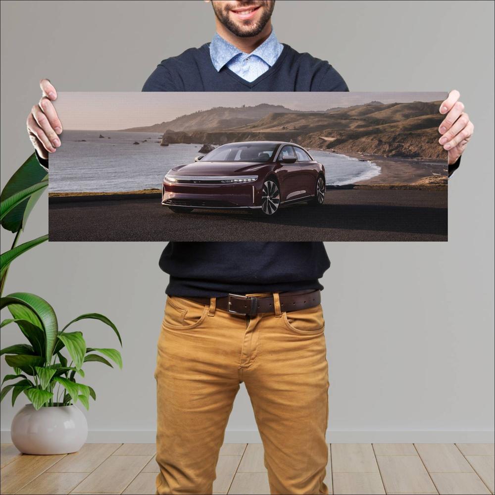 Cuadro grande 30x80cm 2021 Lucid Air 007 Lucid