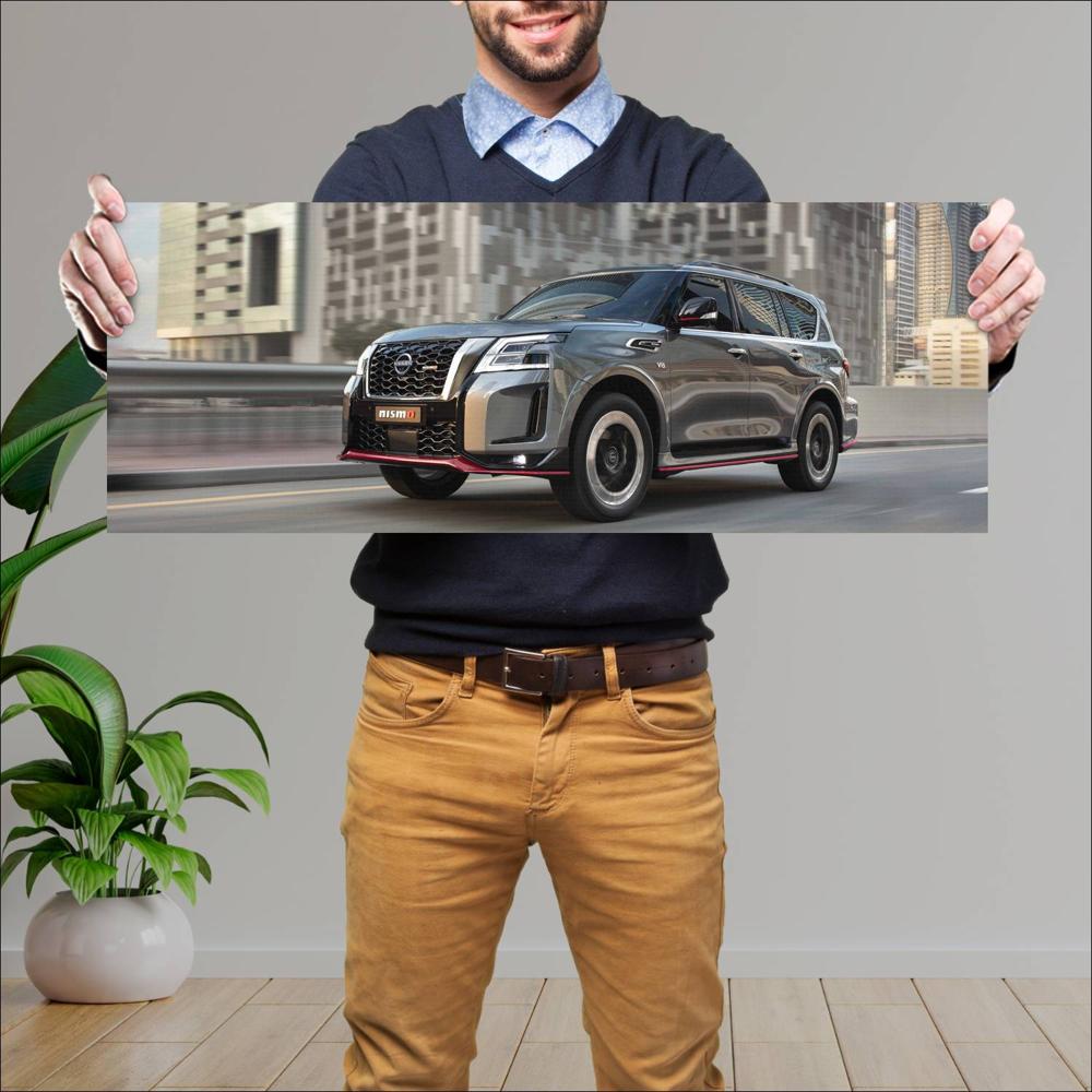 Cuadro grande 30x80cm 2021 Nissan Patrol Nismo 004 Nissan