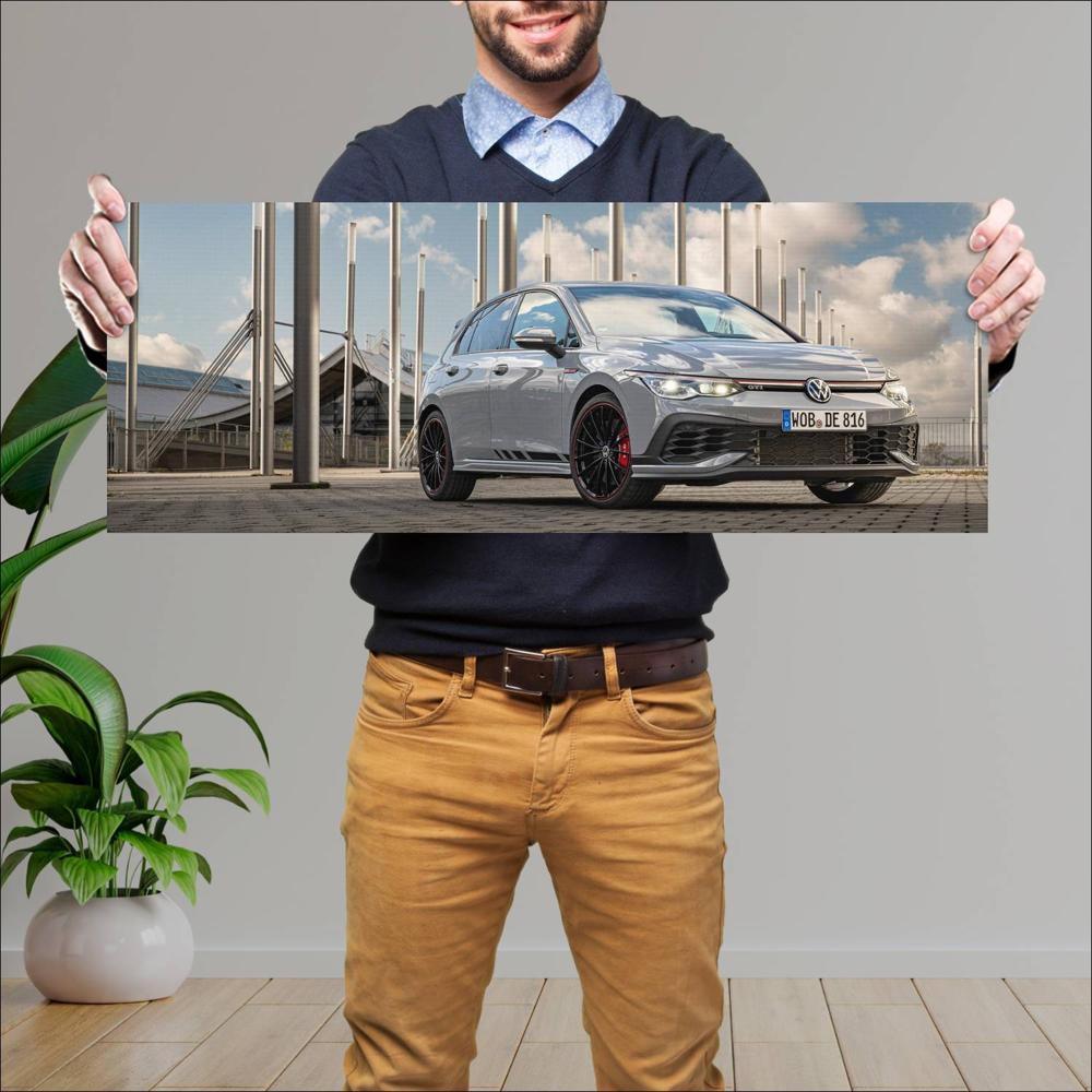 Cuadro grande 30x80cm 2021 Volkswagen Golf GTI Clubsport 004 Volkswagen