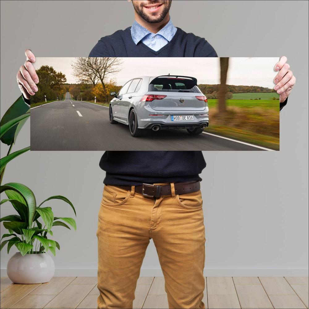 Cuadro grande 30x80cm 2021 Volkswagen Golf GTI Clubsport 006 Volkswagen