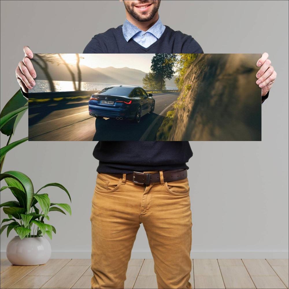 Cuadro grande 30x80cm 2022 Alpina B4 Gran Coupe 003 Alpina