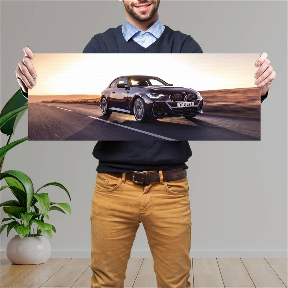 Cuadro grande 30x80cm 2022 BMW M240i 009 BMW