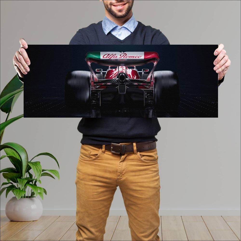 Cuadro grande 30x80cm 2022 Formula1 Alfa Romeo C42 003 Formula1