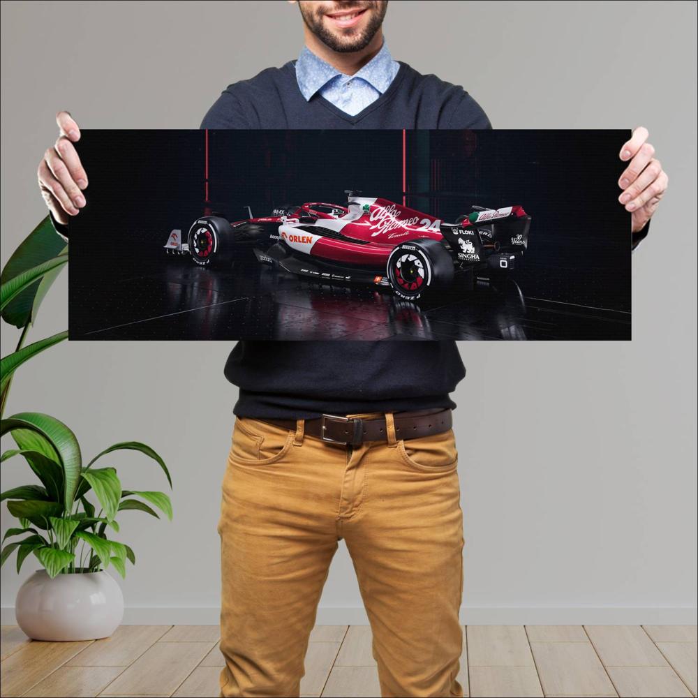 Cuadro grande 30x80cm 2022 Formula1 Alfa Romeo C42 004 Formula1
