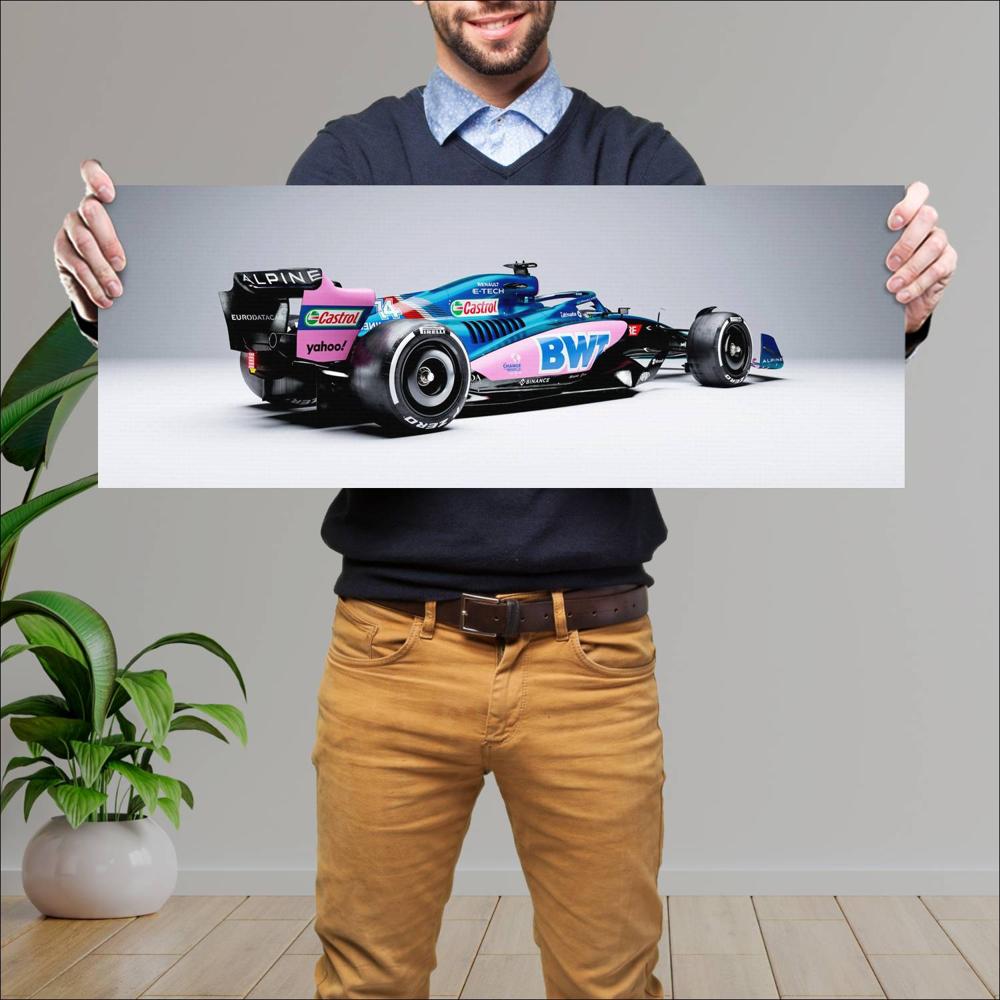 Cuadro grande 30x80cm 2022 Formula1 Alpine A522 005 Formula1