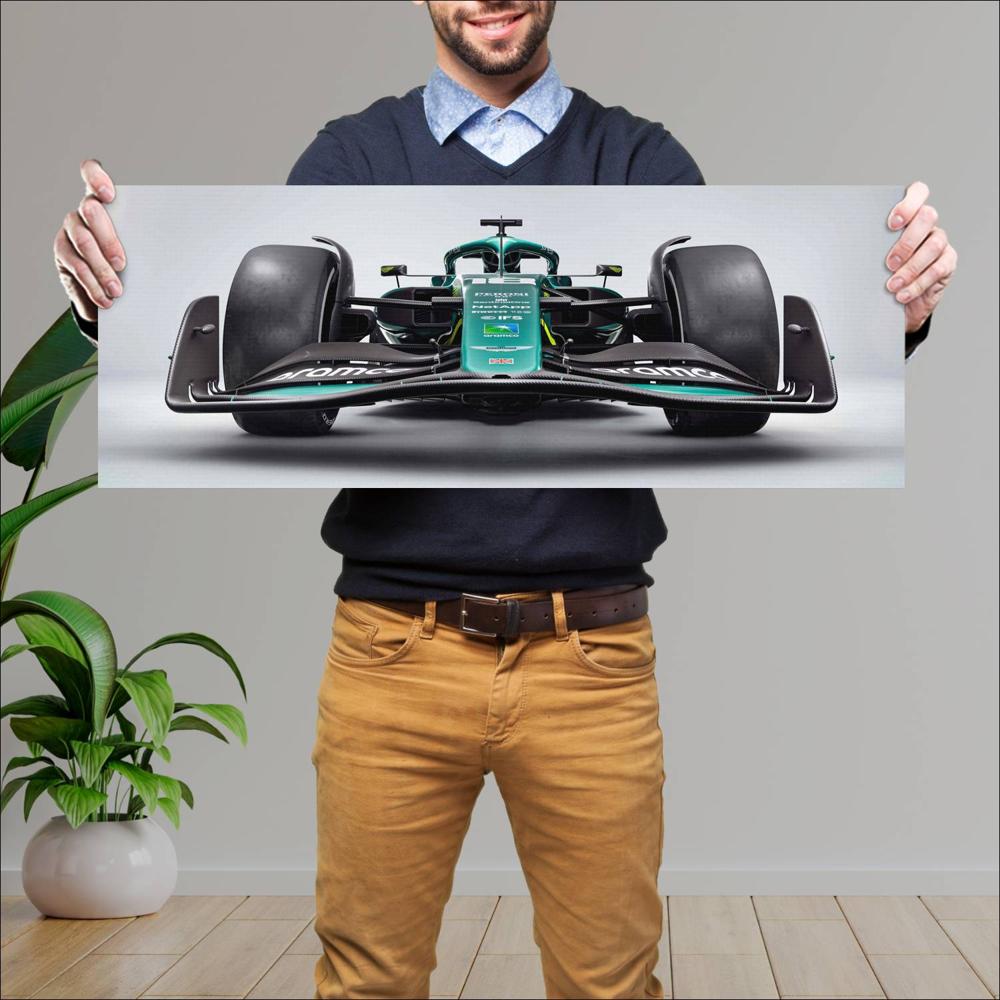 Cuadro grande 30x80cm 2022 Formula1 Aston Martin AMR22 003 Formula1