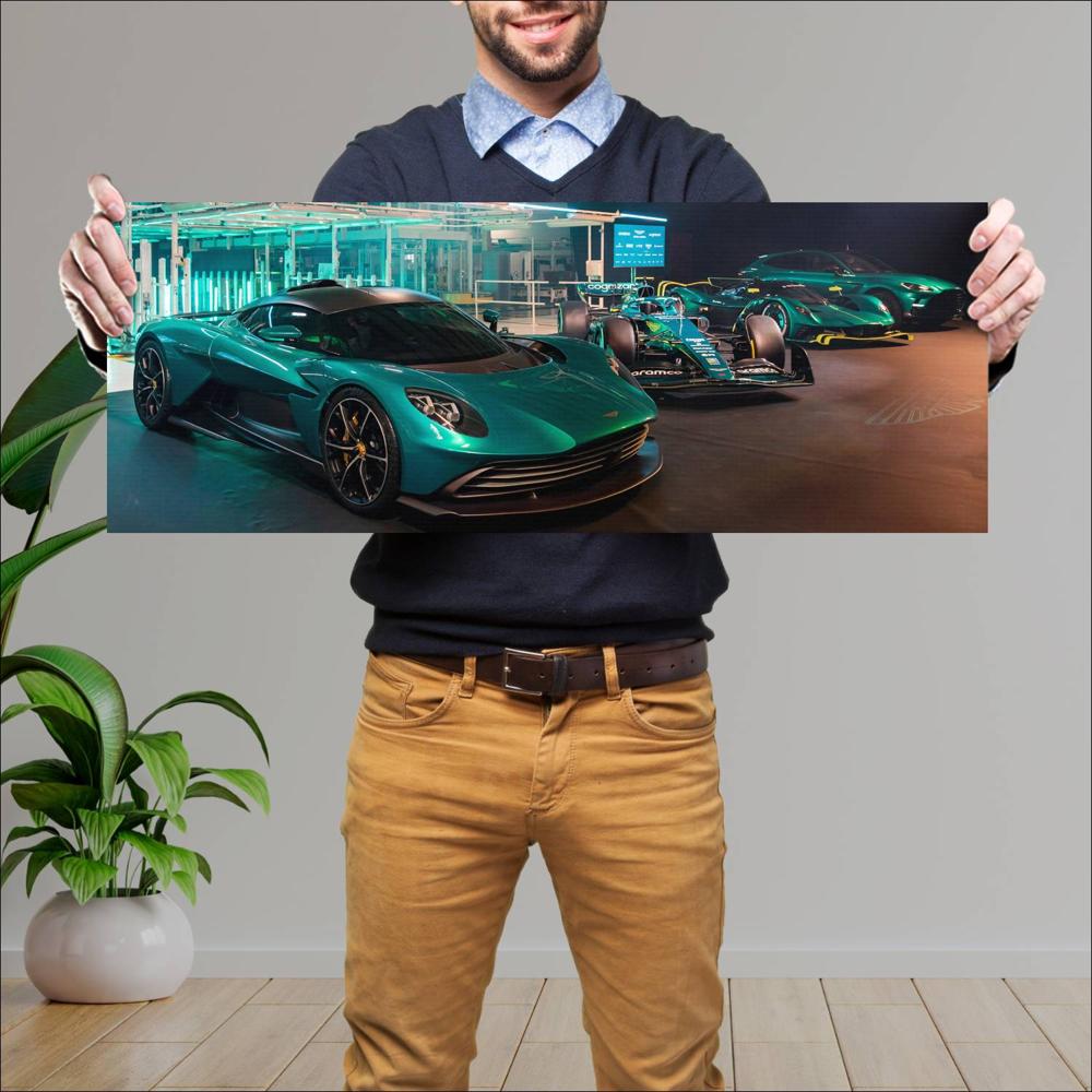 Cuadro grande 30x80cm 2022 Formula1 Aston Martin AMR22 006 Formula1
