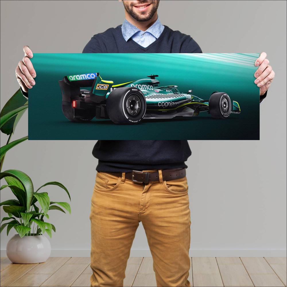 Cuadro grande 30x80cm 2022 Formula1 Aston Martin AMR22 009 Formula1