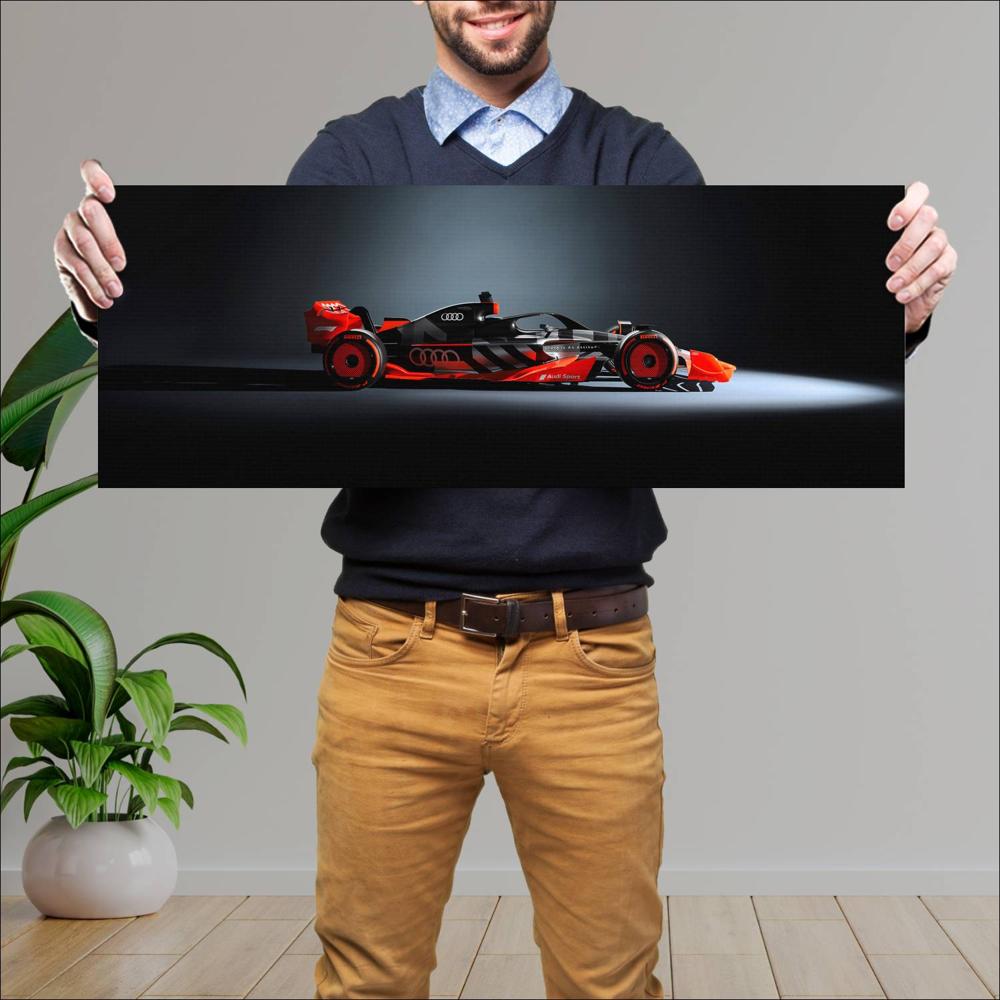 Cuadro grande 30x80cm 2022 Formula1 Audi Show Car 002 Formula1