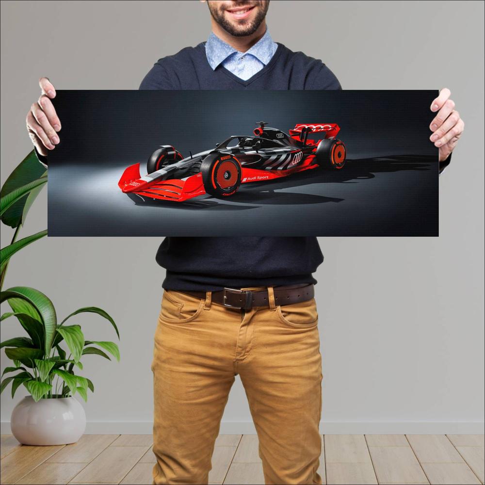 Cuadro grande 30x80cm 2022 Formula1 Audi Show Car 003 Formula1