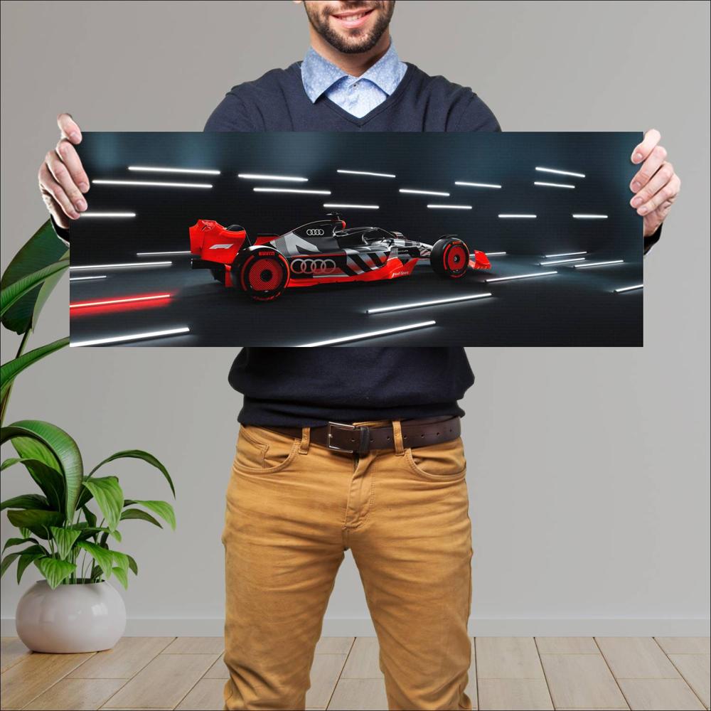 Cuadro grande 30x80cm 2022 Formula1 Audi Show Car 004 Formula1