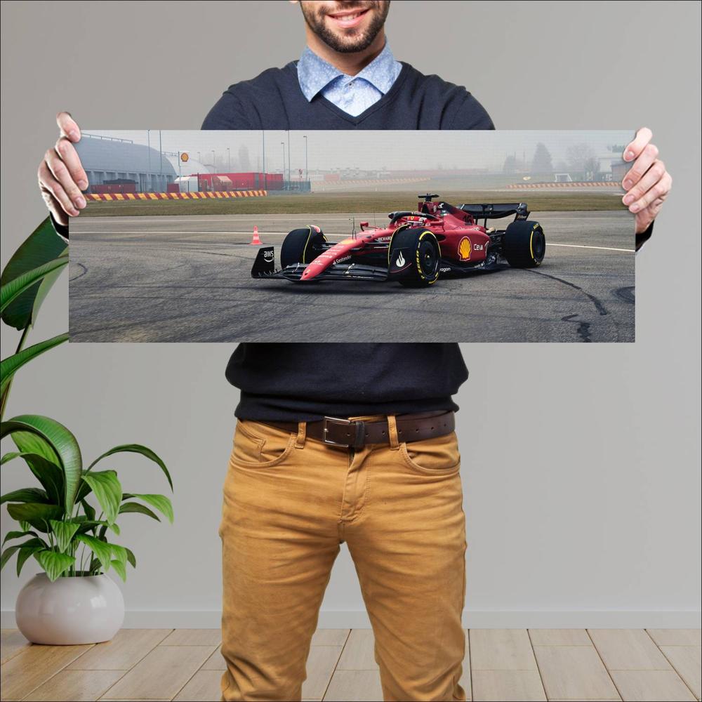 Cuadro grande 30x80cm 2022 Formula1 Ferrari F1 75 009 Formula1