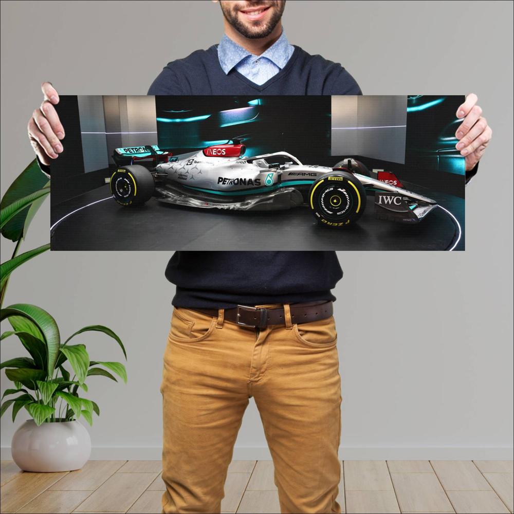 Cuadro grande 30x80cm 2022 Formula1 Mercedes AMG W13 F1 E Perf 004 Formula1