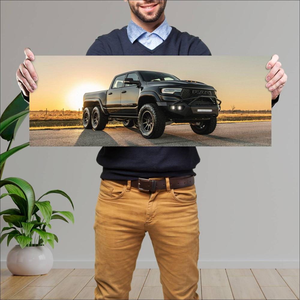 Cuadro grande 30x80cm 2022 Hennessey Mammoth 1000 TRX 6x6 001 Hennessey