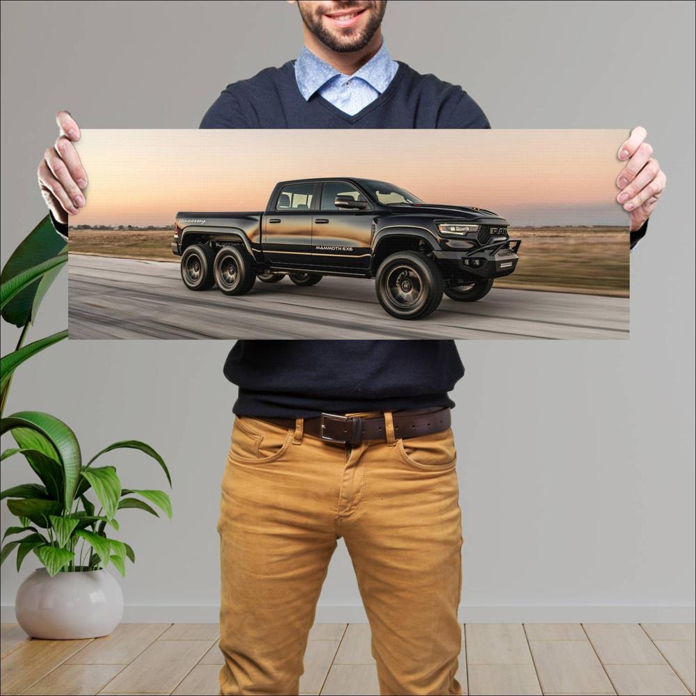 Cuadro grande 30x80cm 2022 Hennessey Mammoth 1000 TRX 6x6 003 Hennessey