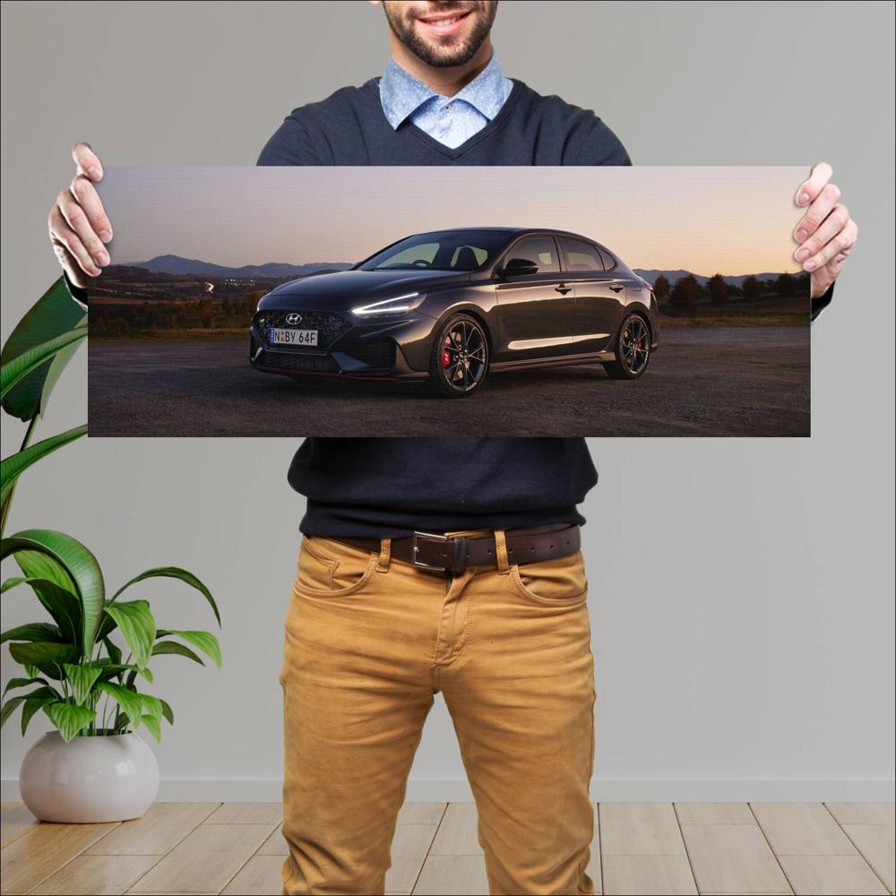 Cuadro grande 30x80cm 2022 Hyundai i30 N Drive N Limited Edition 005 144 Hyundai