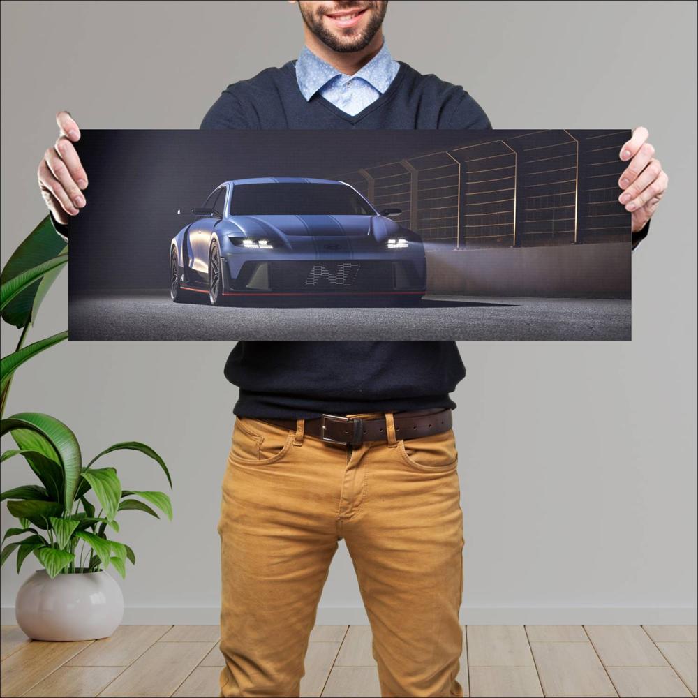 Cuadro grande 30x80cm 2022 Hyundai RN22e Concept 001 Hyundai