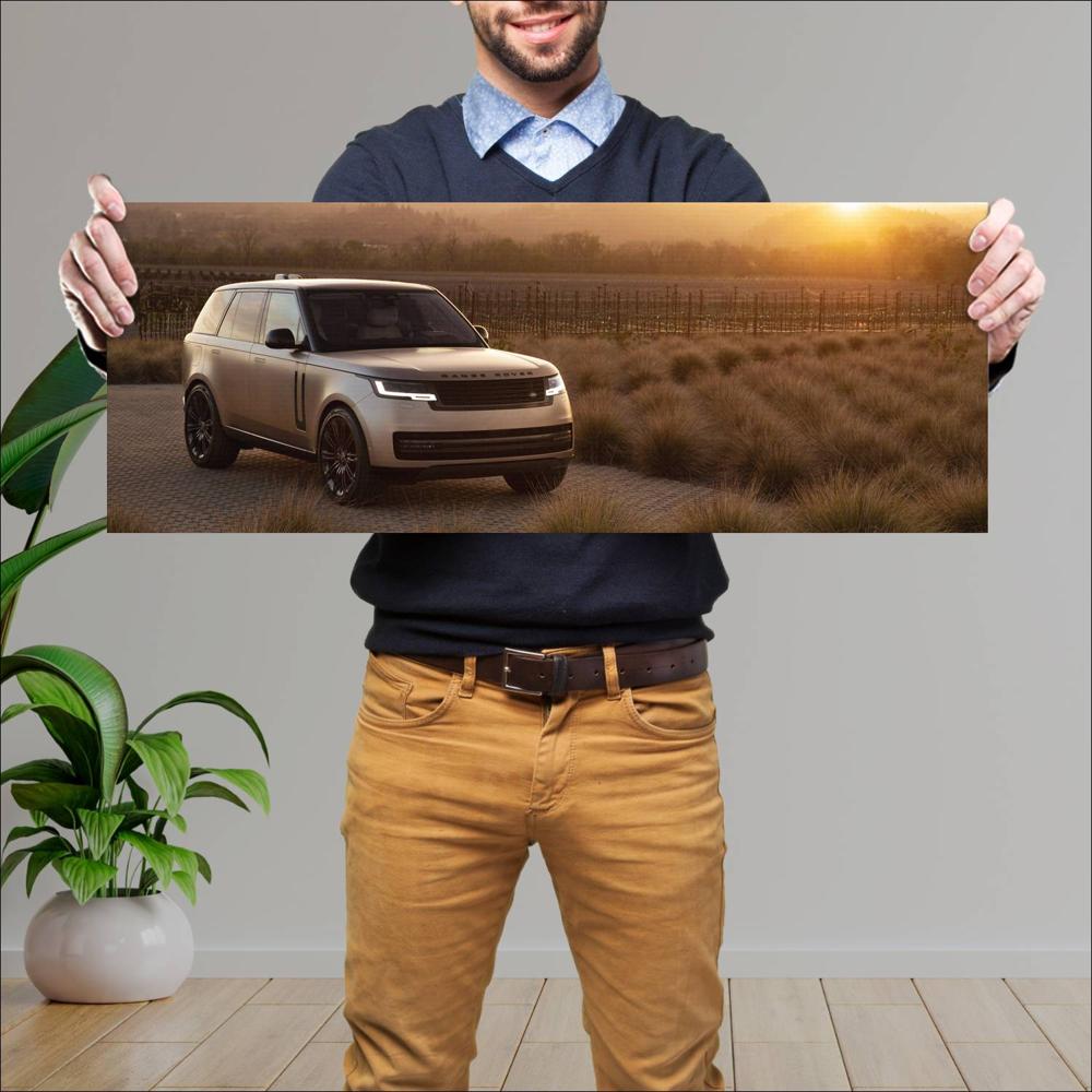 Cuadro grande 30x80cm 2022 Land Rover Range Rover 009 Land