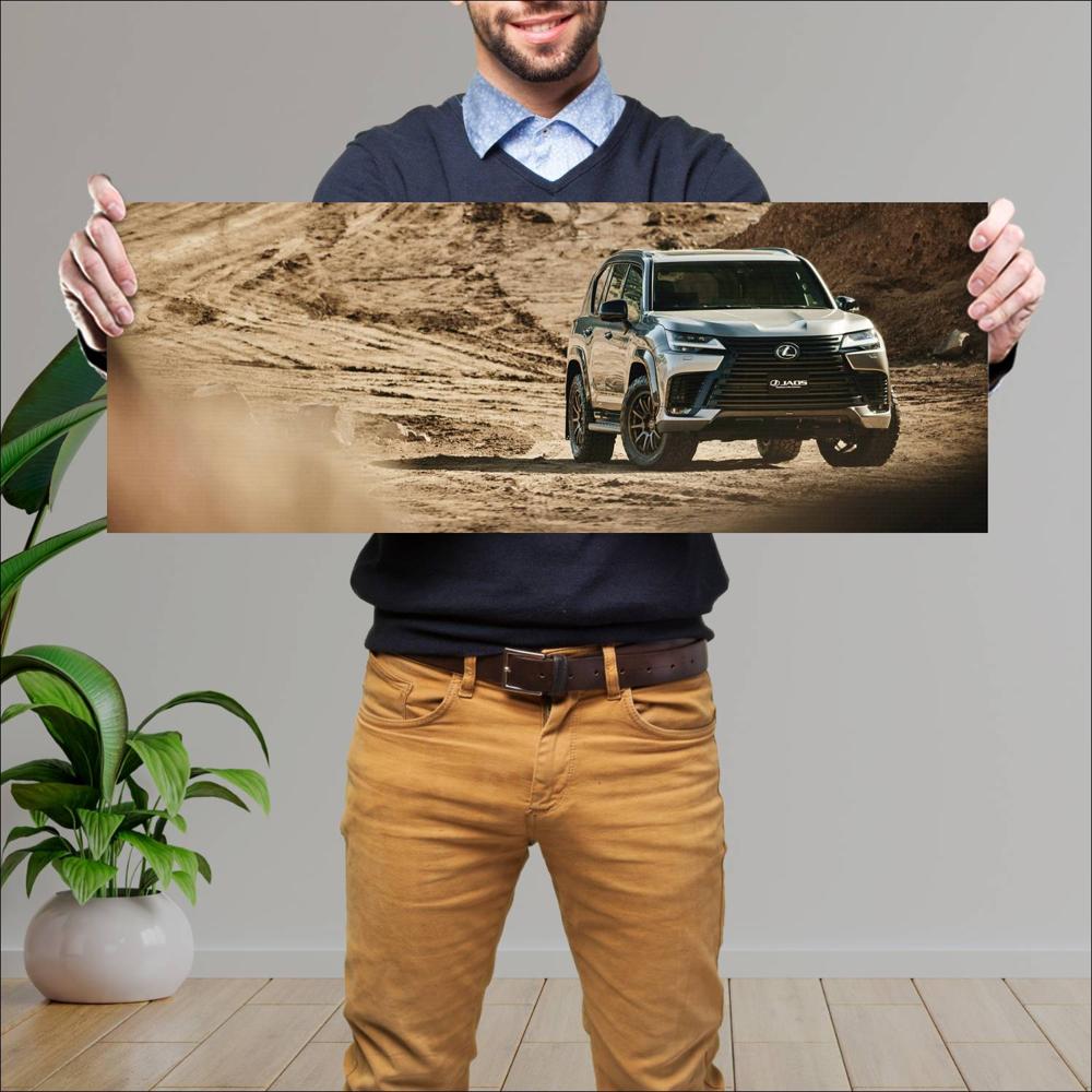 Cuadro grande 30x80cm 2022 Lexus LX 600 Offroad JAOS 004 Lexus