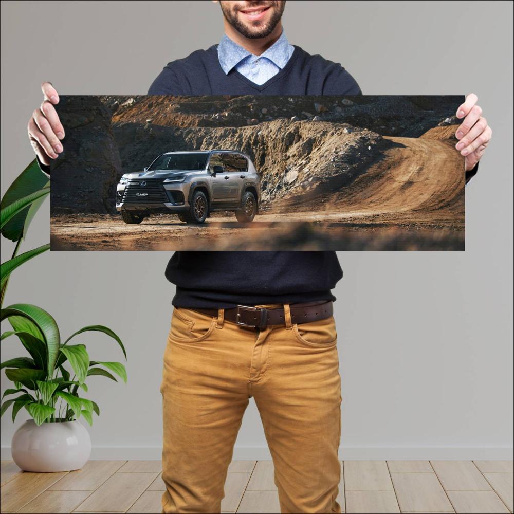 Cuadro grande 30x80cm 2022 Lexus LX 600 Offroad JAOS 006 Lexus