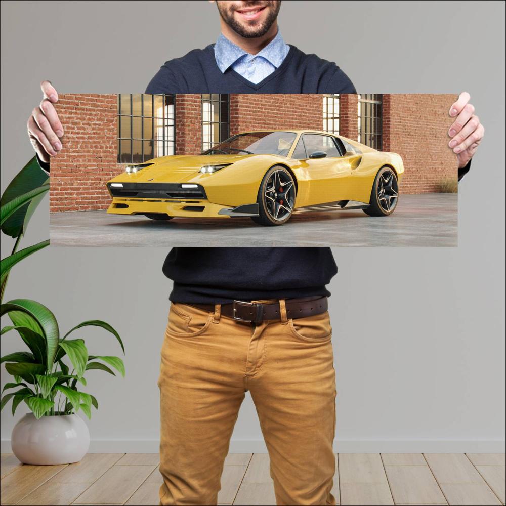Cuadro grande 30x80cm 2022 Maggiore GranTurismo 001 Maggiore