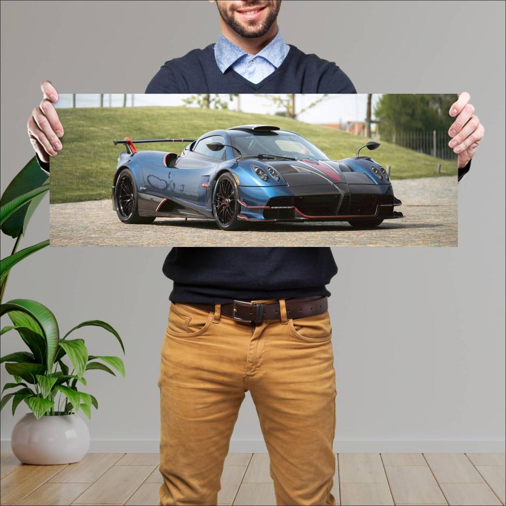 Cuadro grande 30x80cm 2022 Pagani Huayra NC 001 Pagani