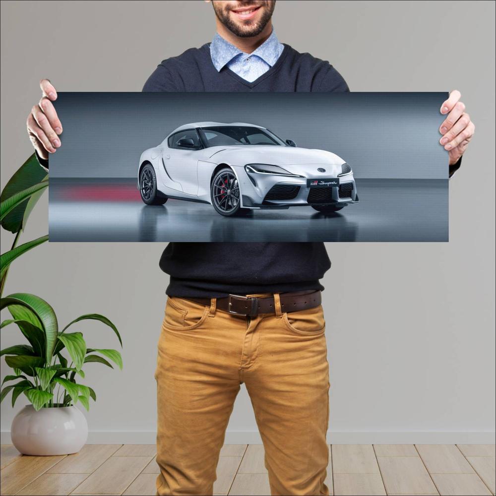 Cuadro grande 30x80cm 2022 Toyota GR Supra 3.0 001 Toyota