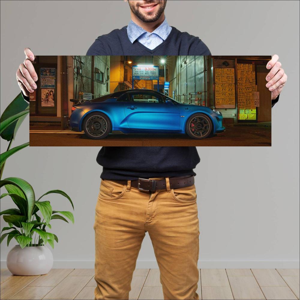 Cuadro grande 30x80cm 2023 Alpine A110 R 006 Alpine