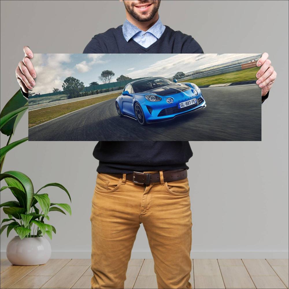 Cuadro grande 30x80cm 2023 Alpine A110 R 007 Alpine