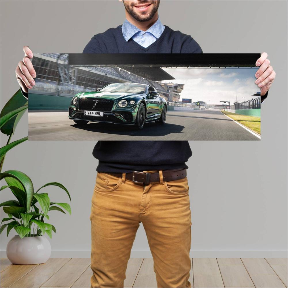 Cuadro grande 30x80cm 2023 Bentley Continental GT Le Mans Collection 003 Bentley