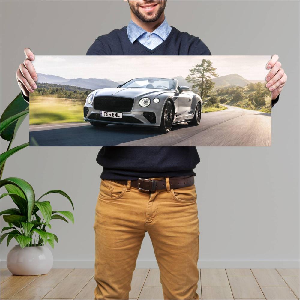 Cuadro grande 30x80cm 2023 Bentley Continental GT V8 S 001 Bentley