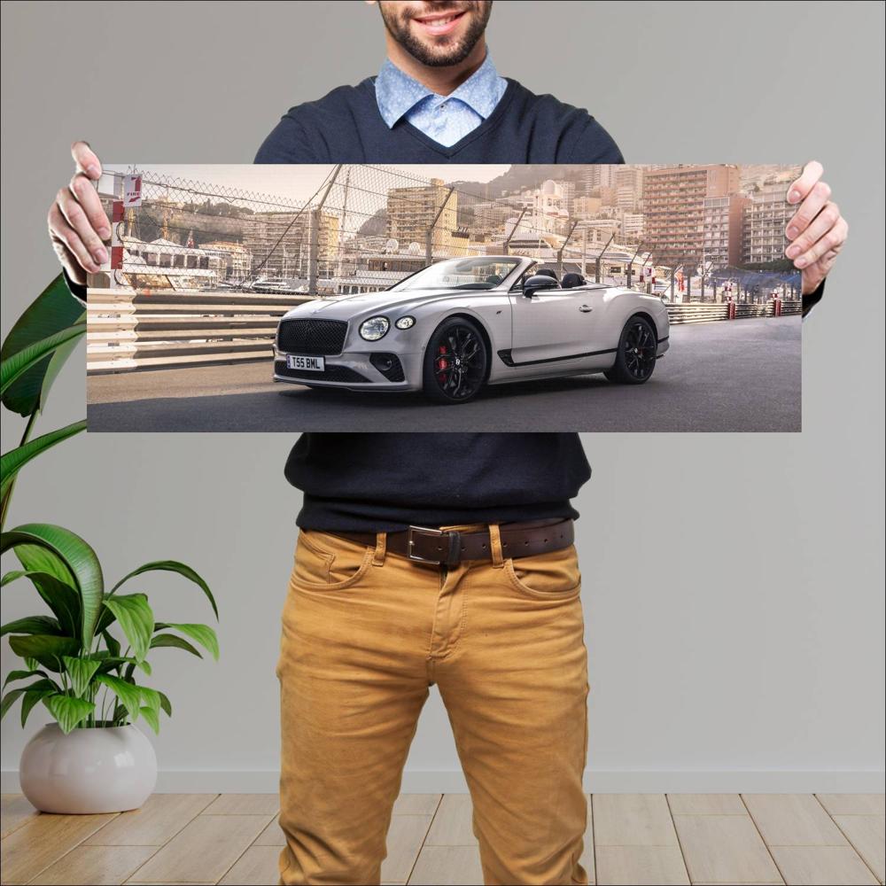 Cuadro grande 30x80cm 2023 Bentley Continental GT V8 S 003 Bentley
