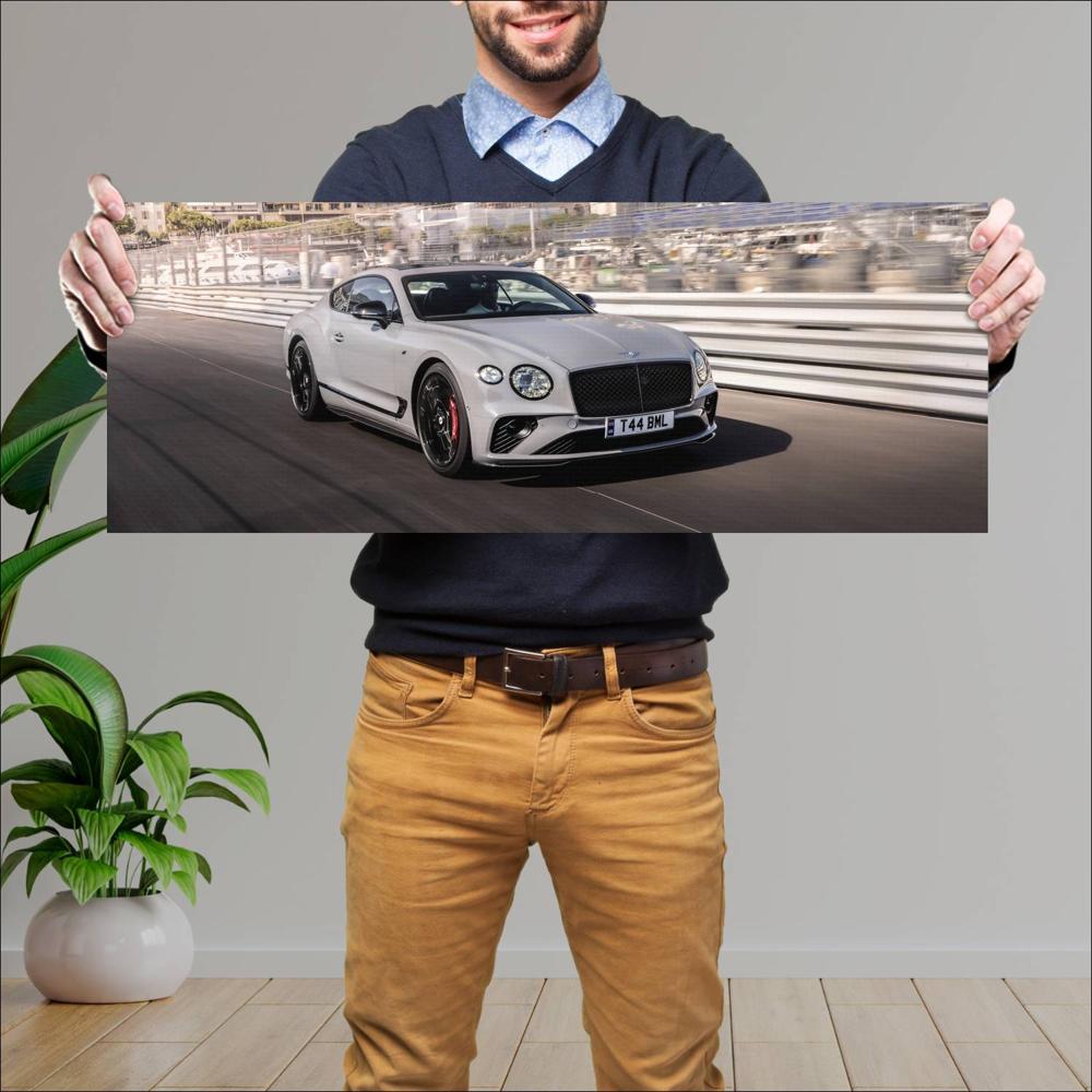 Cuadro grande 30x80cm 2023 Bentley Continental GT V8 S 007 Bentley