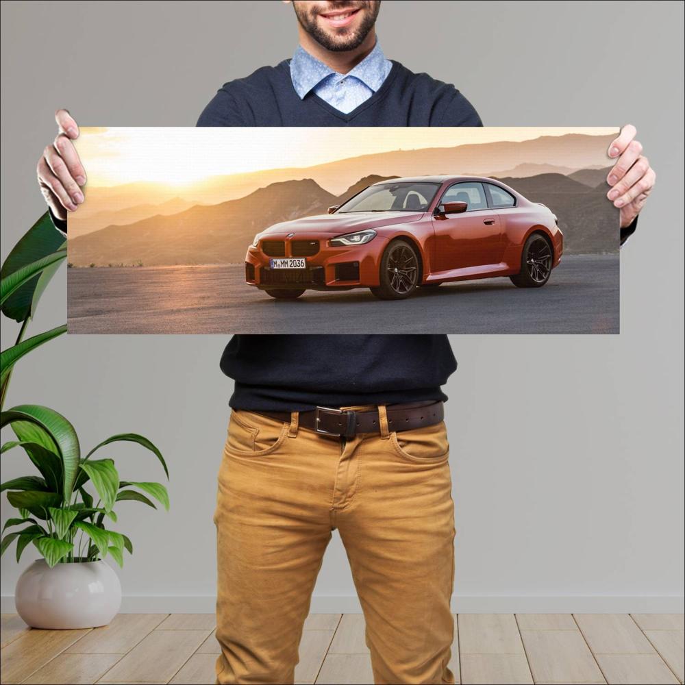 Cuadro grande 30x80cm 2023 BMW M2 001 BMW