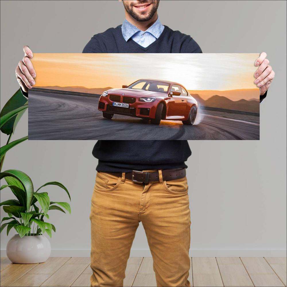Cuadro grande 30x80cm 2023 BMW M2 007 BMW