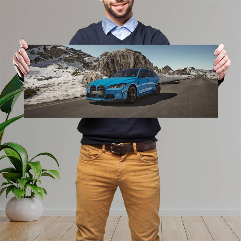 Cuadro grande 30x80cm 2023 BMW M3 Competition Touring 005 BMW