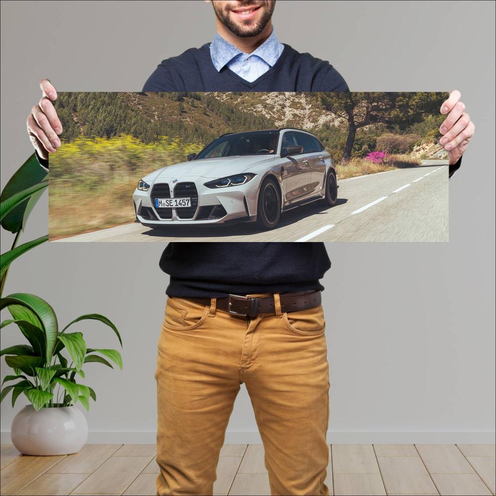 Cuadro grande 30x80cm 2023 BMW M3 Competition Touring 007 BMW