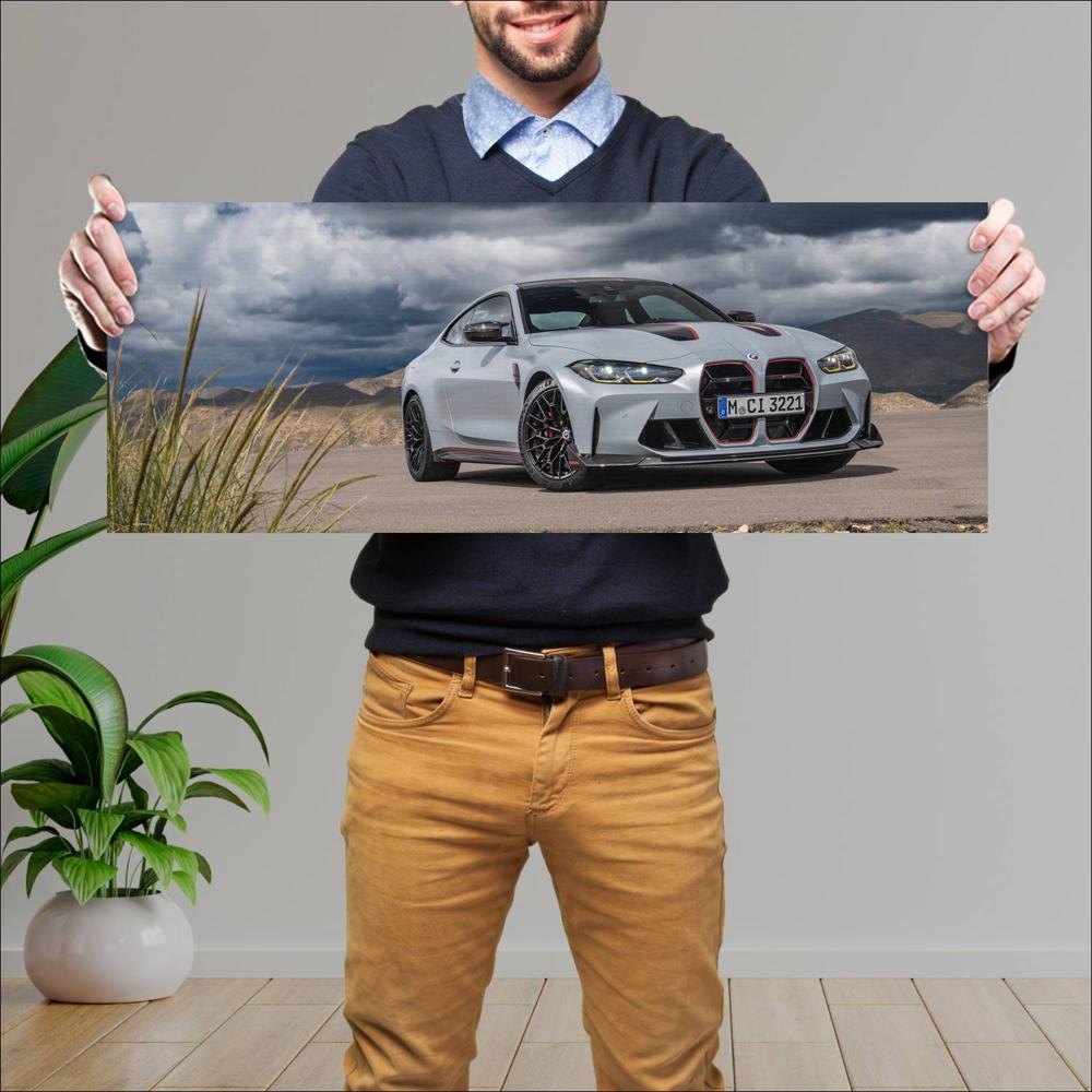 Cuadro grande 30x80cm 2023 BMW M4 CSL 005 BMW